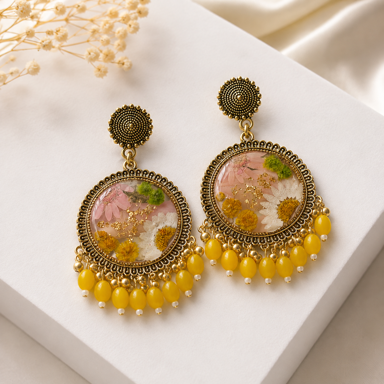 Petals- Sunlit Bloom Jhumkas