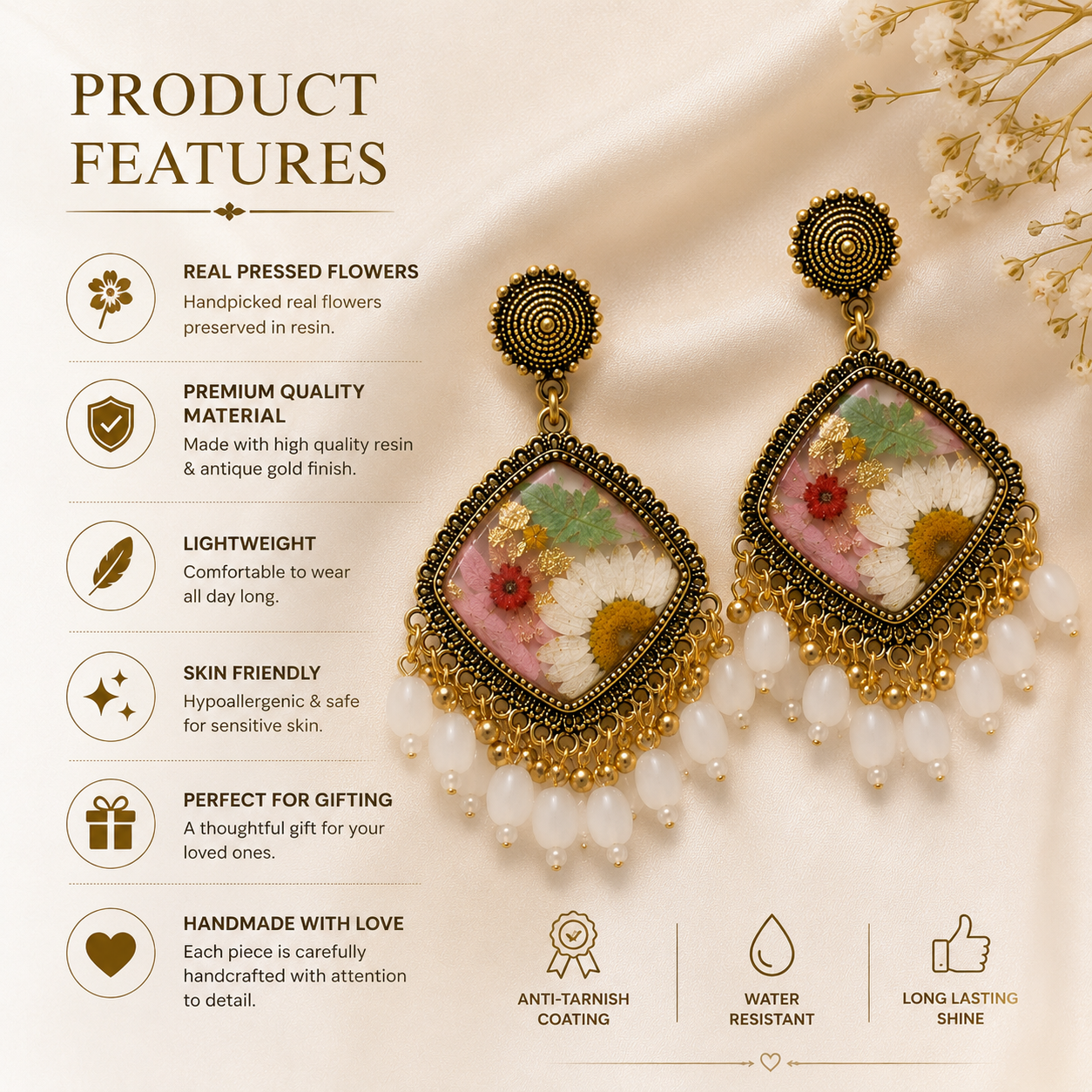 Petals – Meher Bloom Jhumkas