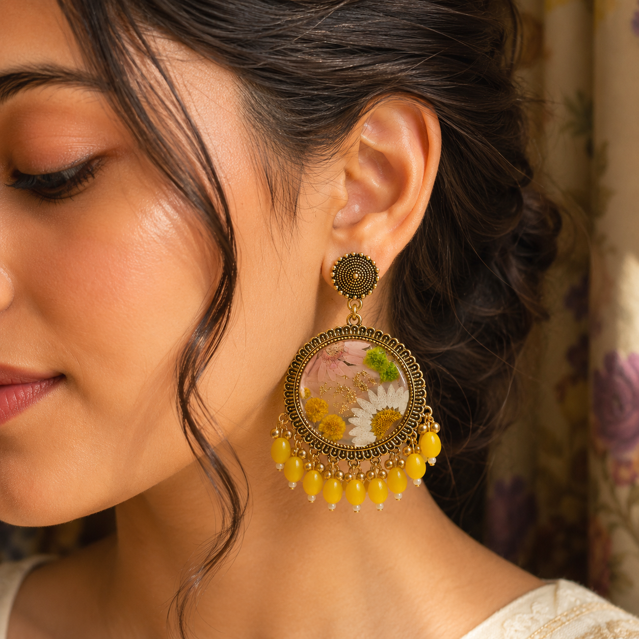Petals- Sunlit Bloom Jhumkas
