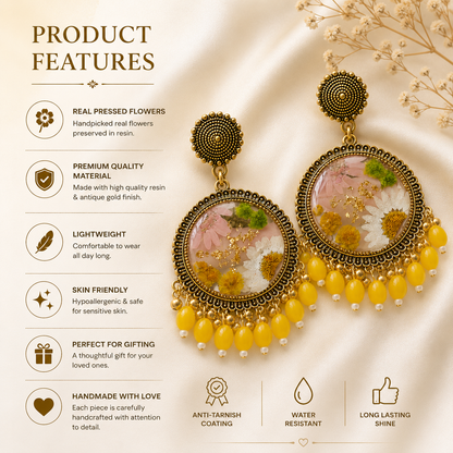 Petals- Sunlit Bloom Jhumkas