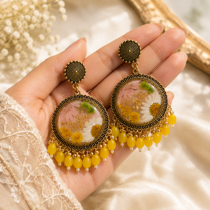 Petals- Sunlit Bloom Jhumkas