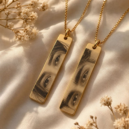 Personalized Couple Eye Pendant Set (2 Pendants)