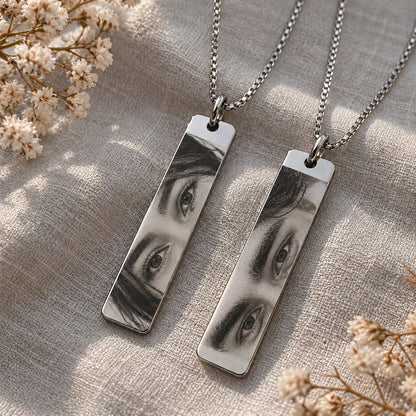 Personalized Couple Eye Pendant Set (2 Pendants)